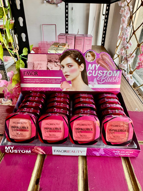 Rubor +esponja+espejo Fav