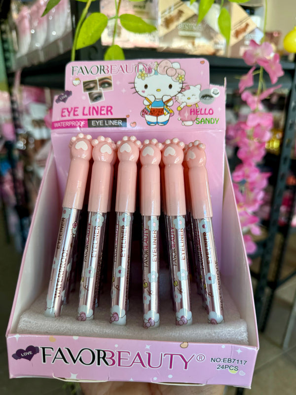 Delineador indeleble negro manita kitty 1pz