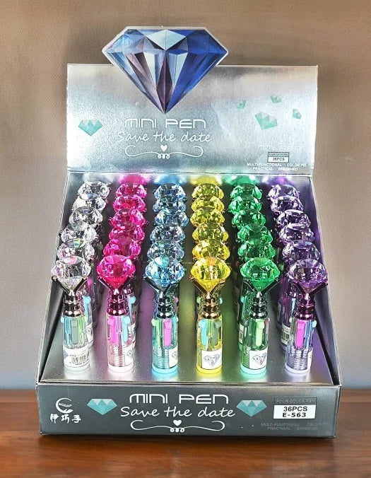 Pluma diamante 4 colores