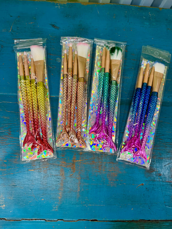 Set 4 brochas sirena