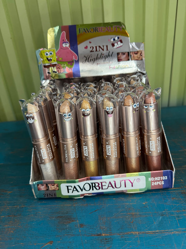 Corrector barra+ilum liquido bobesponja 1pz