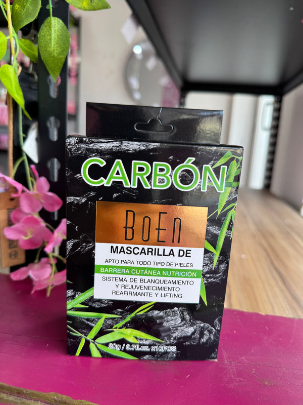 Mascarilla de carbon 10pz