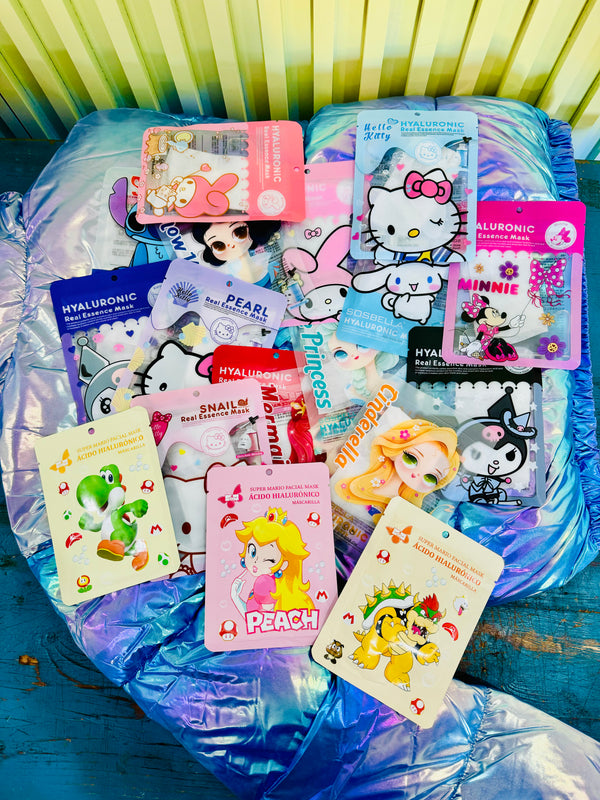 Mascarilla tela Sanrio o Disney o Mario