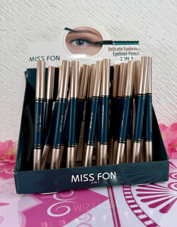 Delineador + lapiz ceja Miss Fon