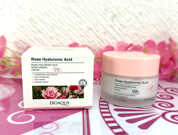 Crema de rosas acido hialuronico
