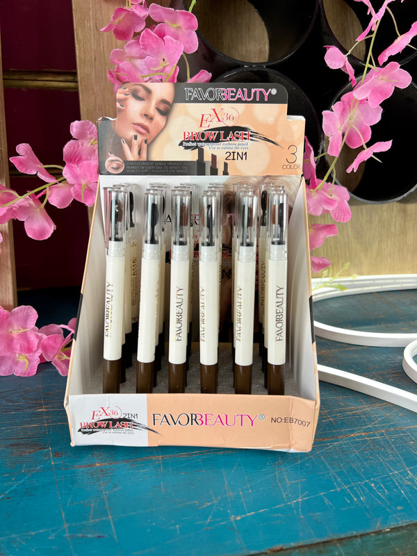 Lapiz de ceja con brochita oval 1pz